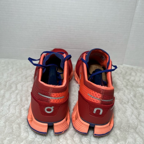 On Cloud X Women's Size 11 Swiss Engineering Red /Flash /Blue Running Gym Shoes - Picture 8 of 12